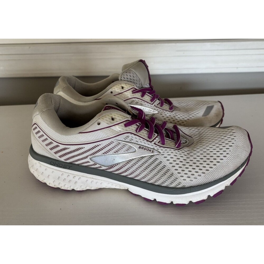 Brooks Ghost 12 Women's Size 9.5 B (Medium) Running Shoes Gray Purple